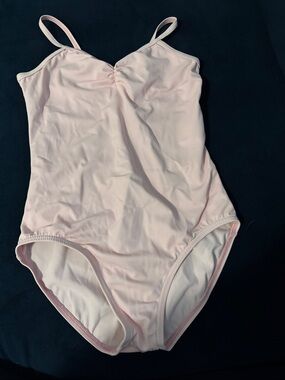 balera Pink Dance Leotard with front ruching